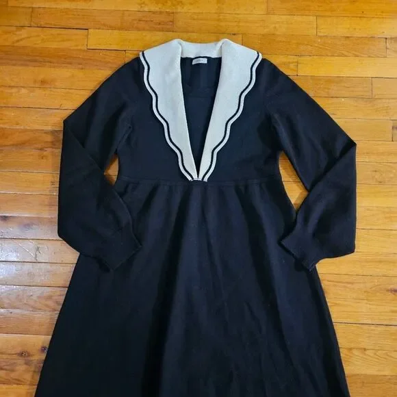 Kuose Women's Knit Sweater Dress Black Size Large - Picture 2 of 9